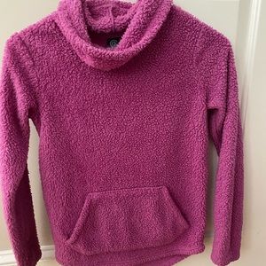 Cowl neck fleece